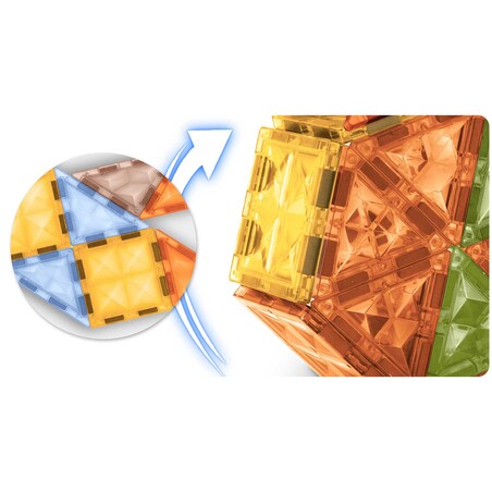 Klocki magnetyczne edukacyjne konstrukcyjne 3d Ricokids