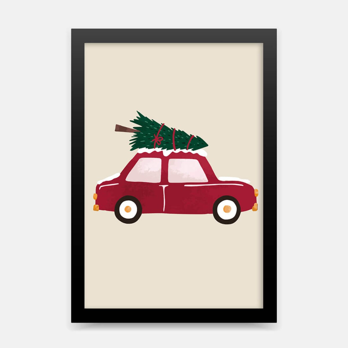 Plakat dla dzieci Autko 20x30