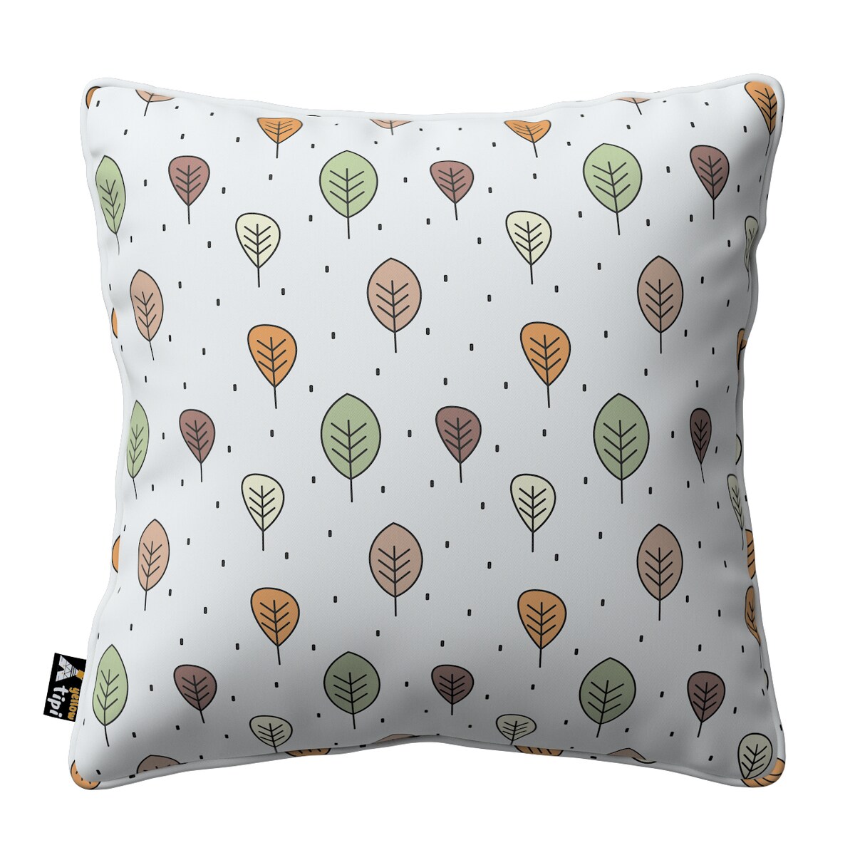 Poszewka Lola 45x45 ecru-brązowy