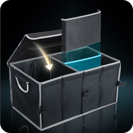 Organizer torba do bagażnika samochodu auta kufer skrzynia na rzepy Humberg