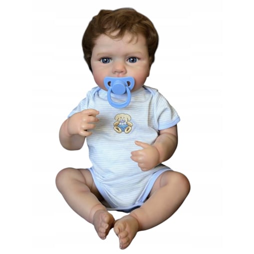 Lalka bobas CHŁOPCZYK JAK ŻYWY Reborn odrodzone dziecko winyl Baby doll