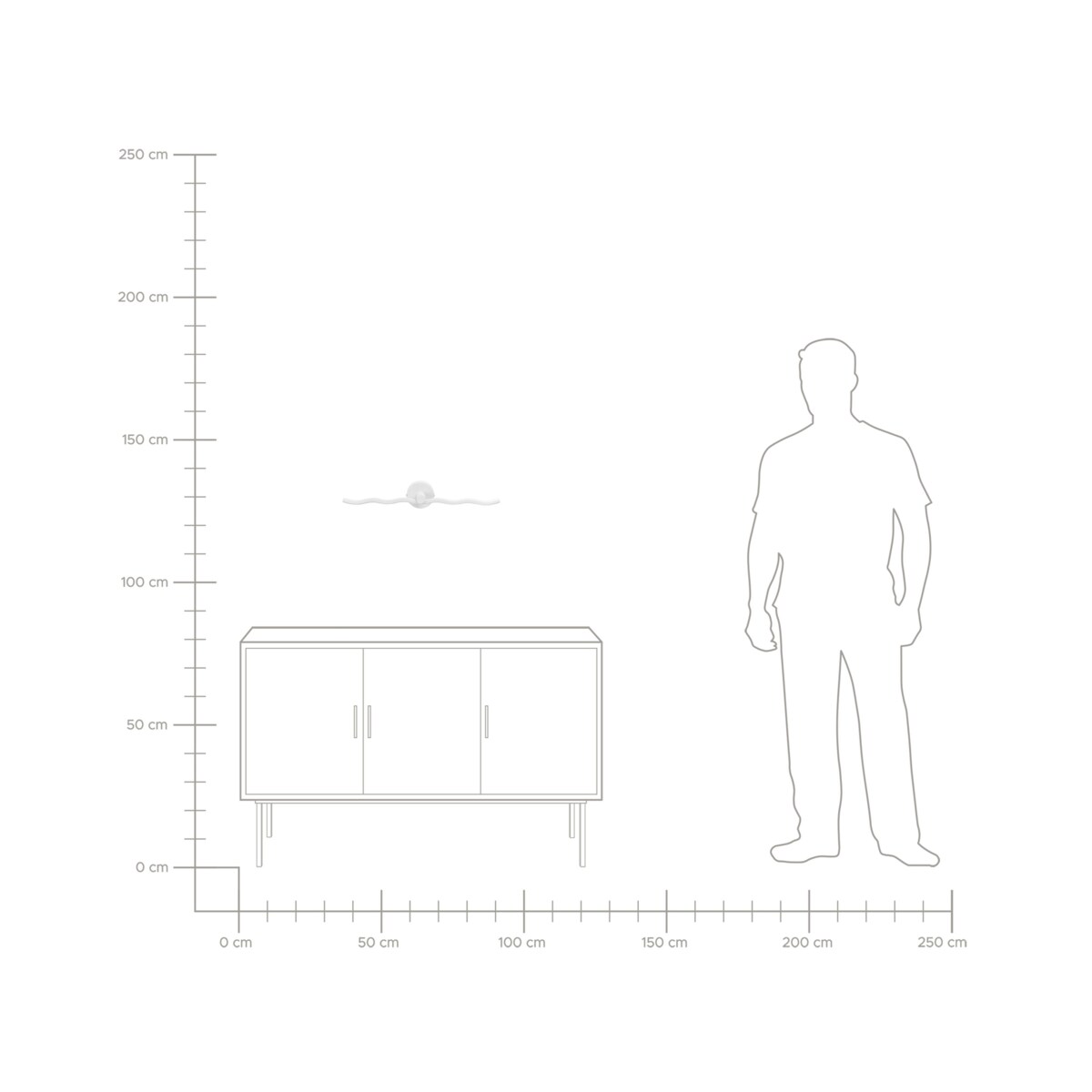 Kinkiet LED obrazowy/łazienkowy AILETTE Metal Biały