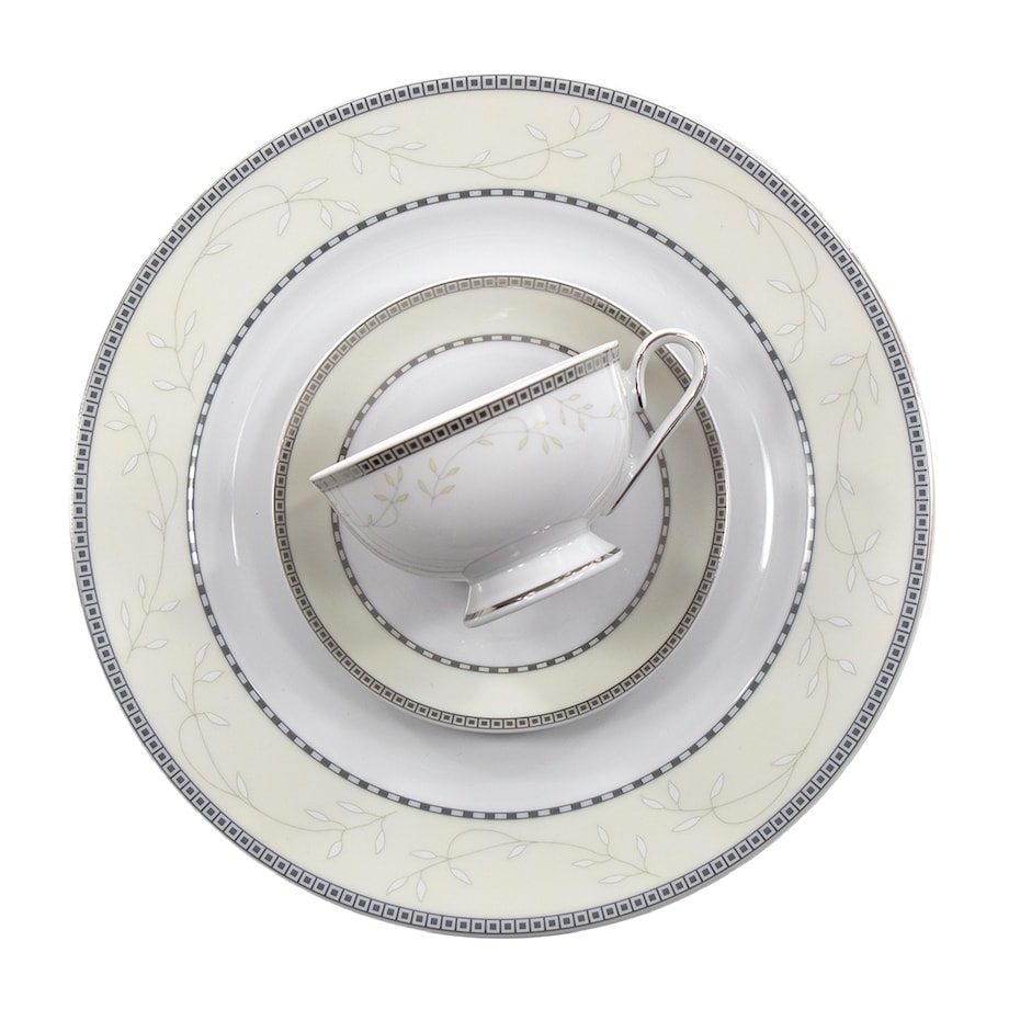 Garnitur do herbaty dla 6 osób 21 el. Astra Marzenie Platynowe B601