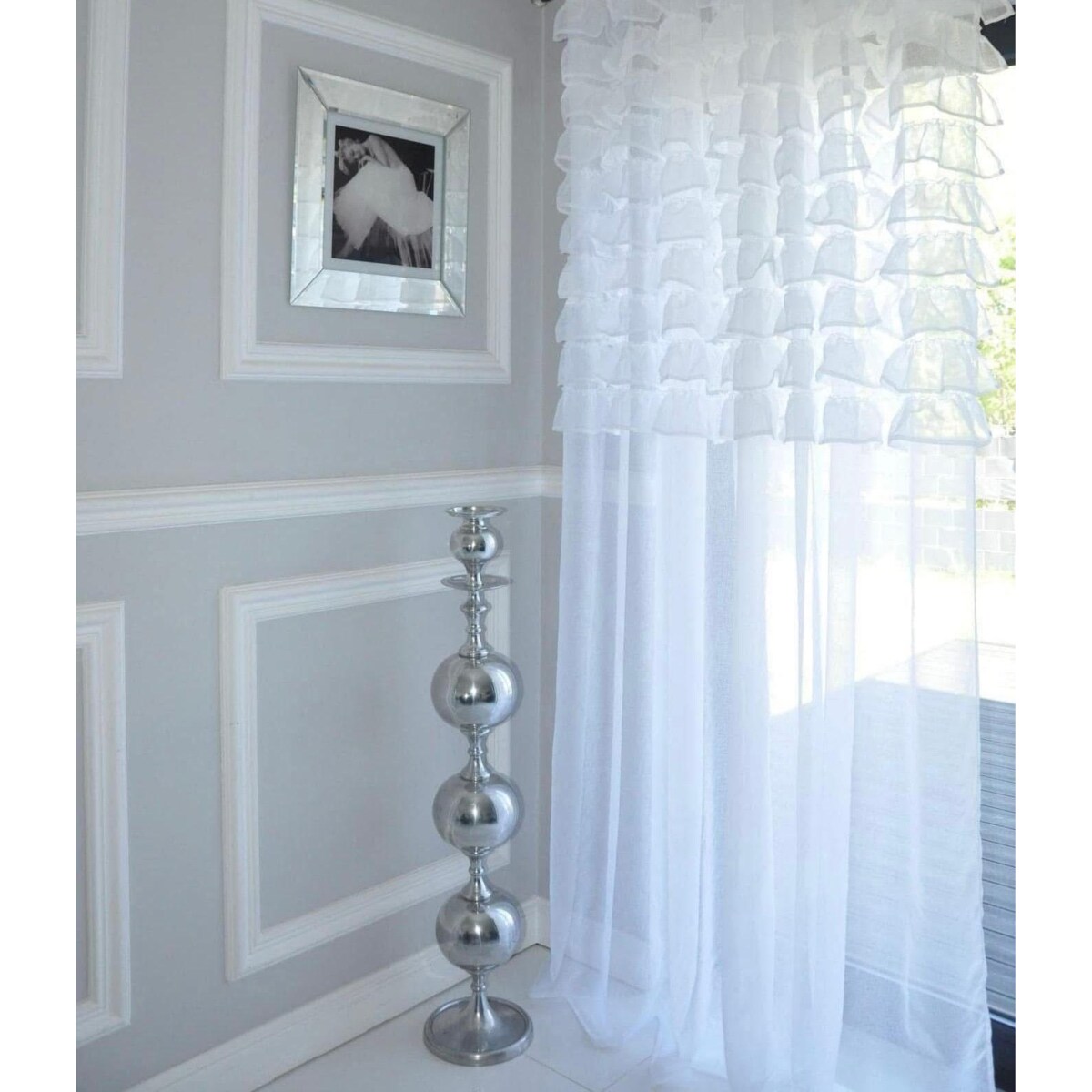 firana z falbanami od góry "aurora" 140x270 cm