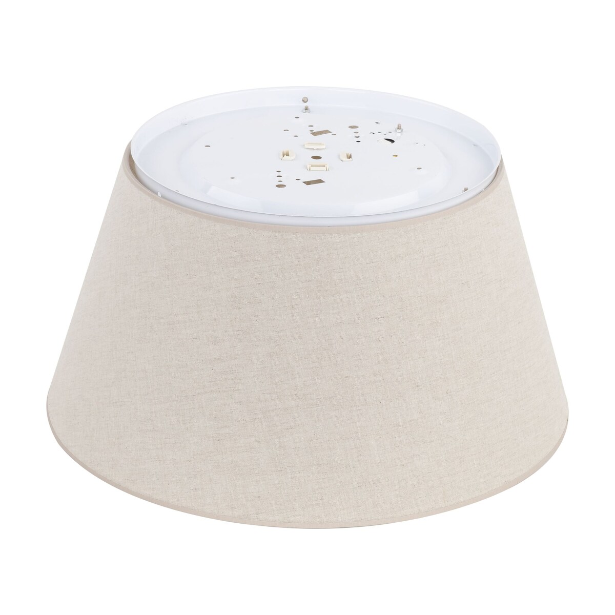 Lampa sufitowa TK Lighting FORMO LEN 500 11075, 4xE27, biała-beżowa, lniane klosze, 50x50 cm