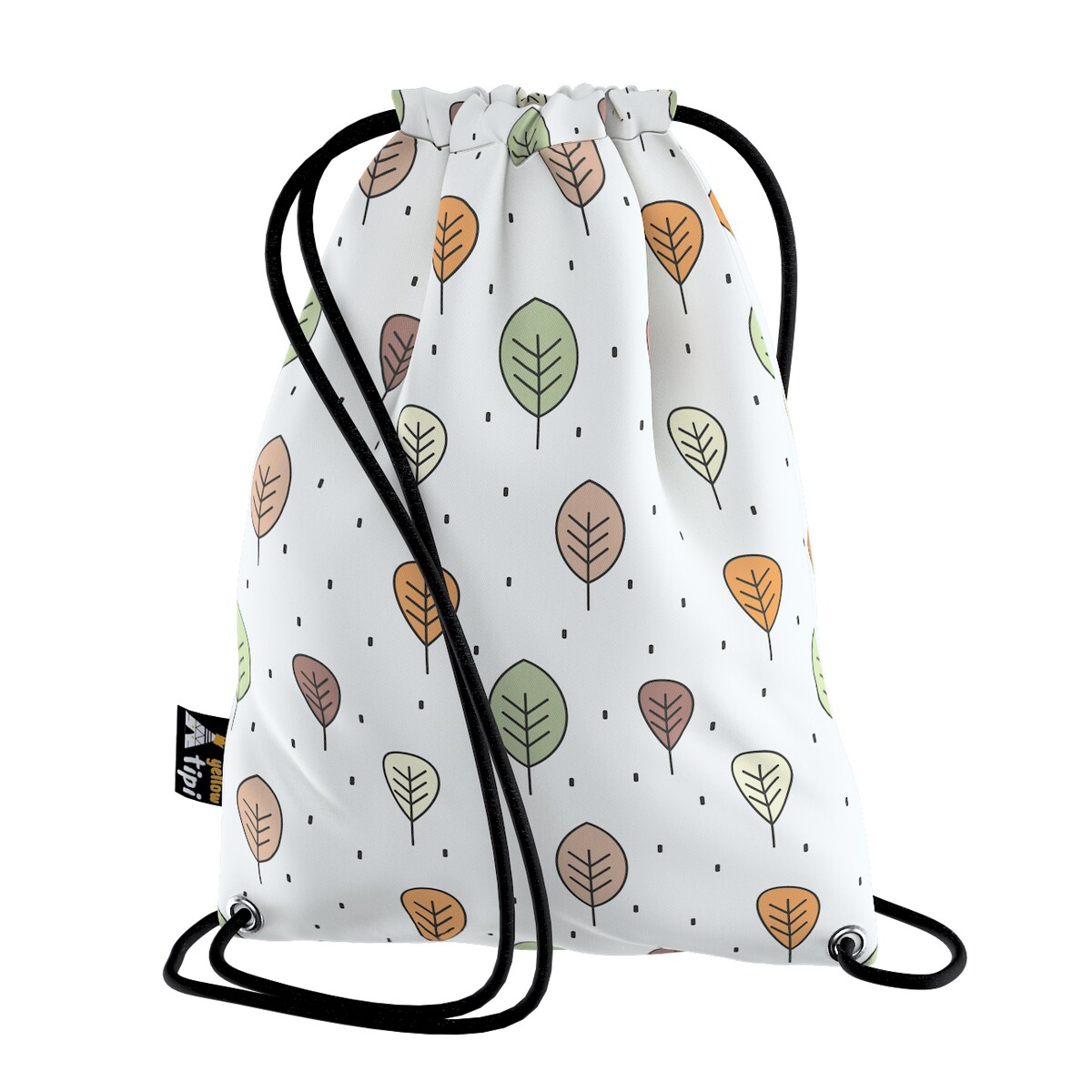 Worek plecak Kiddy, ecru-brązowy, 28x40cm, Magic Collection