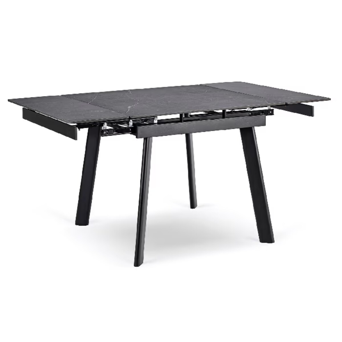 Stół ceramiczny rozkładany do jadalni czarny 90-150 cm LARES