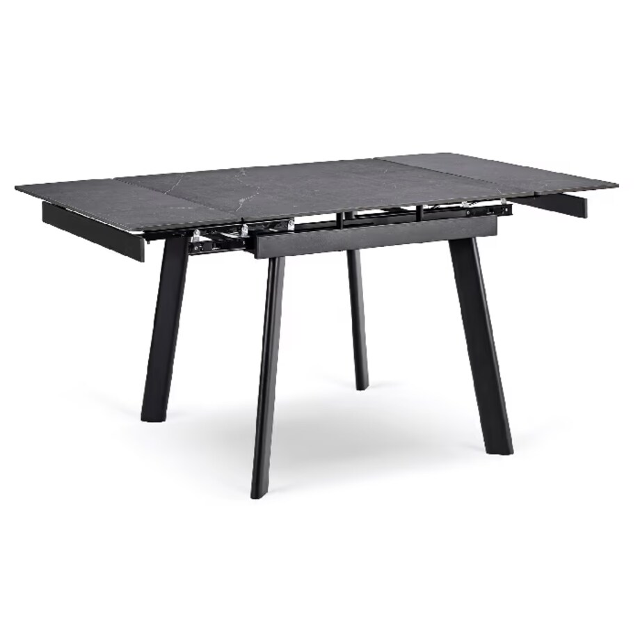 Stół ceramiczny rozkładany do jadalni czarny 90-150 cm LARES