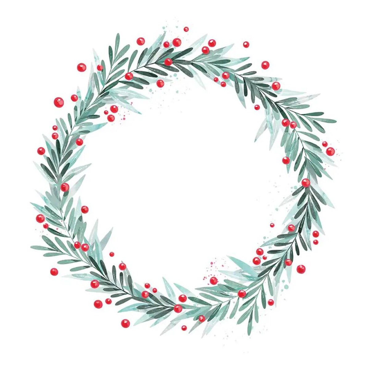 Podkładki świąteczne - Świąteczny wieniec