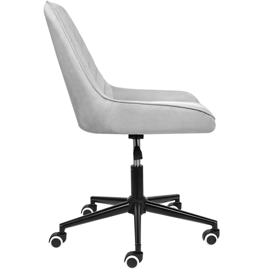 Fotel biurowy krzesło obrotowe regulowane szare do biurka