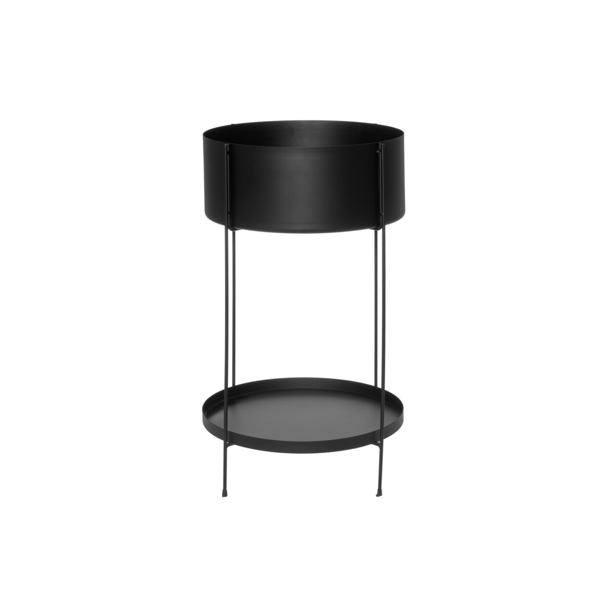 Kwietnik metalowy z półeczką, Ø 37 cm