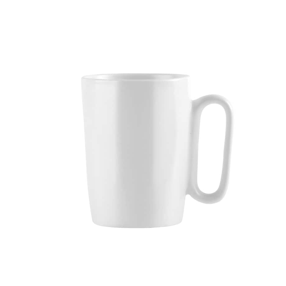 Dwa kubki ceramiczne z uszkiem 250 ml Fuori białe 30145