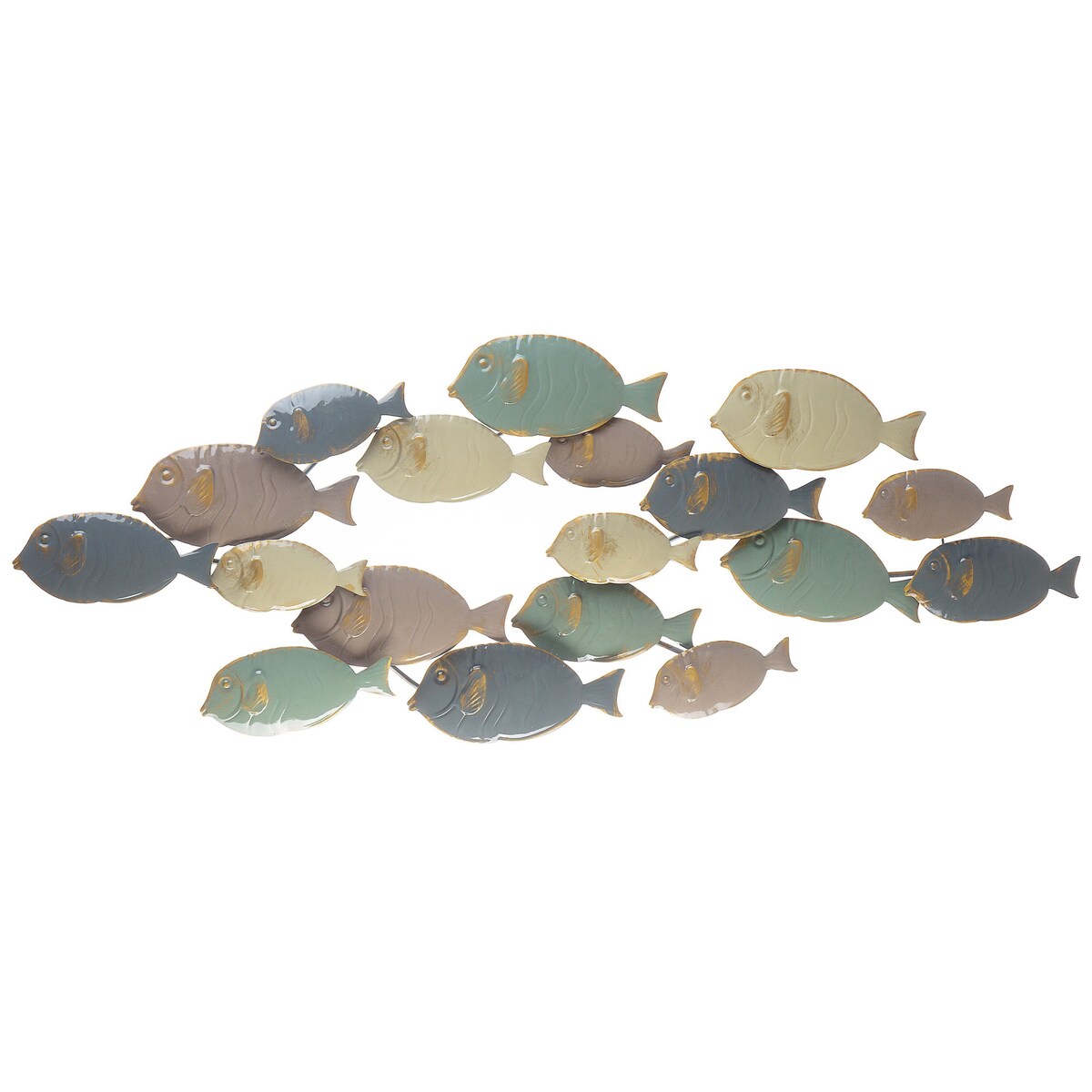 Dekoracja ścienna Ryba FERMIUM Metal 47 cm Kolorowy