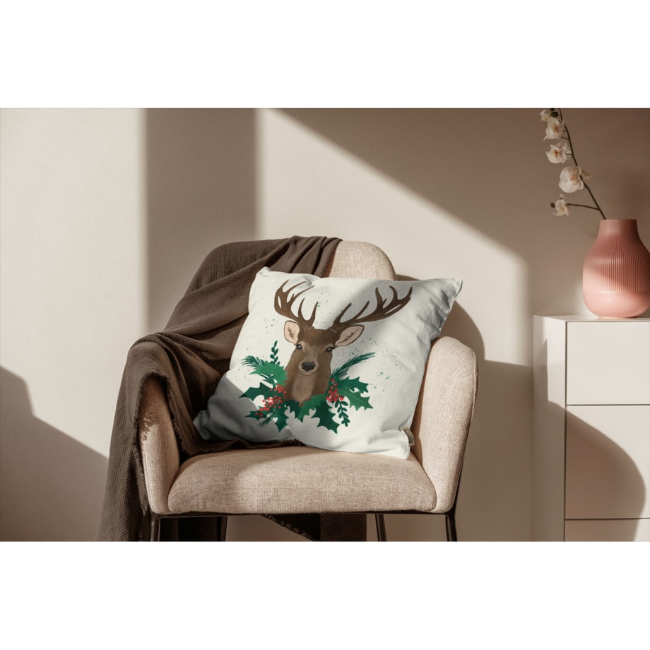 Poduszka świąteczna - Jeleń 45x45 cm