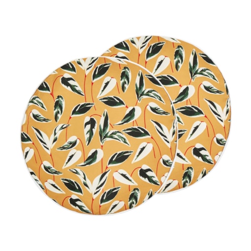 2 poduszki ogrodowe w liście 40 cm wielokolorowe TAGGIA