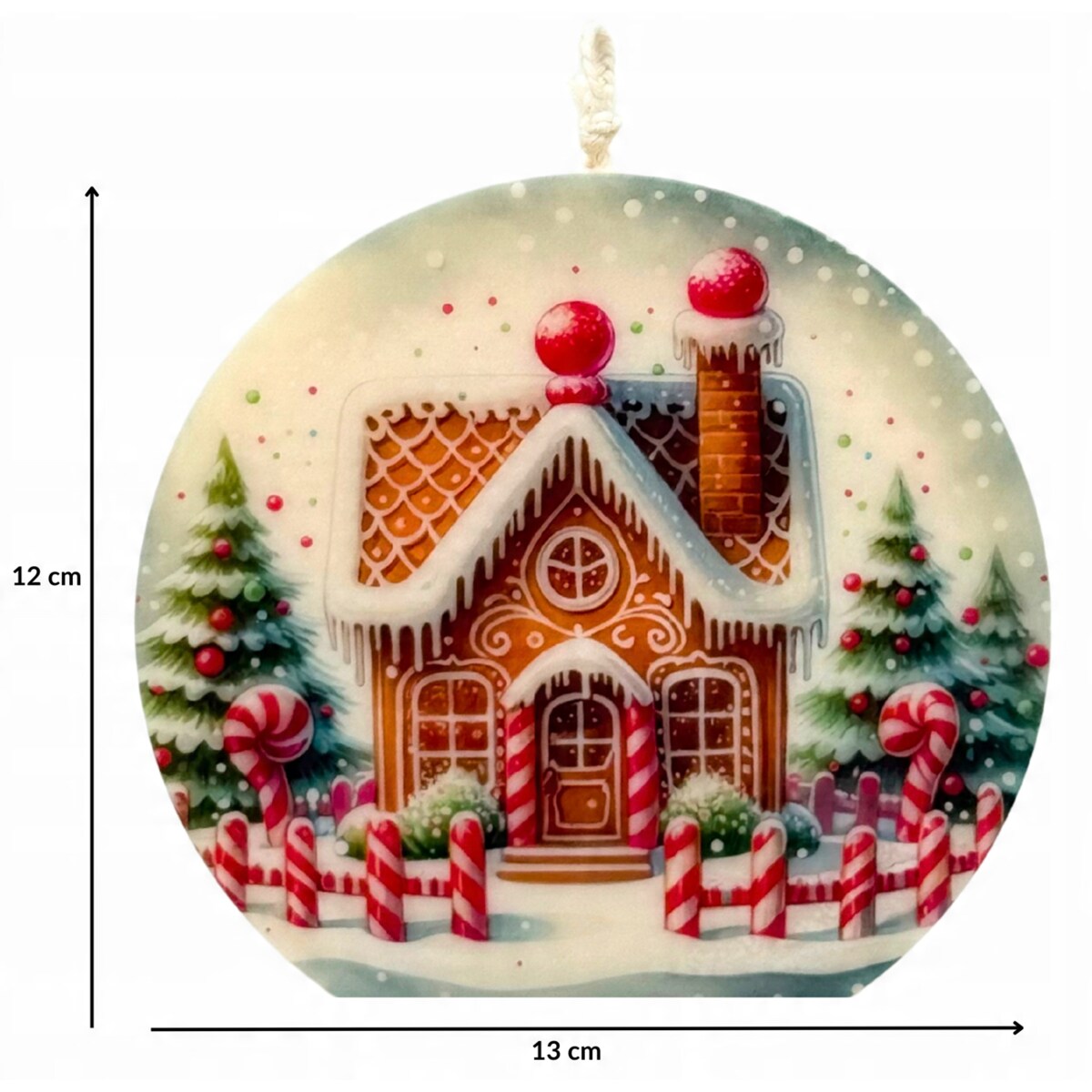 Prezent na Święta Świeca Piernikowy Domek Świeczka Sojowa Dekoracyjna EKO