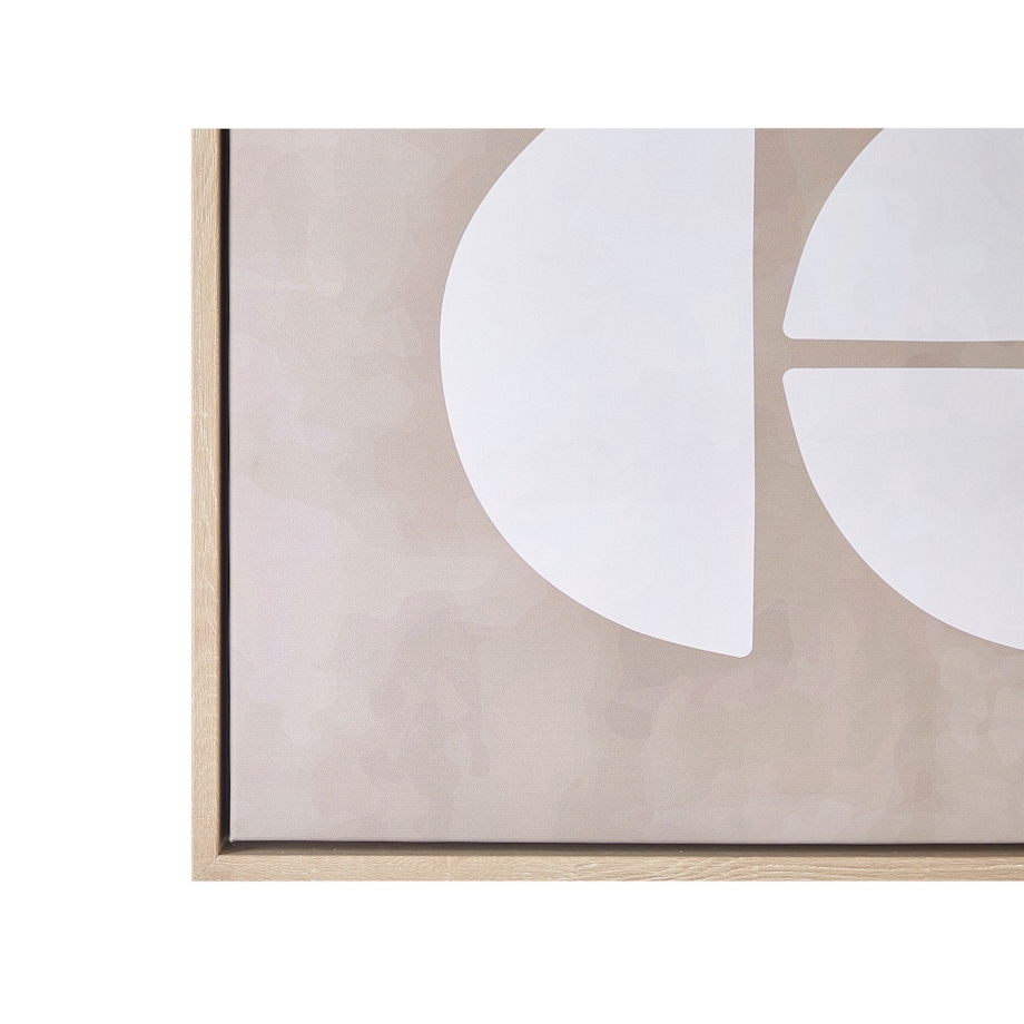 Obraz na płótnie RACALE Motyw abstrakcyjny 63 x 93 cm Beżowy