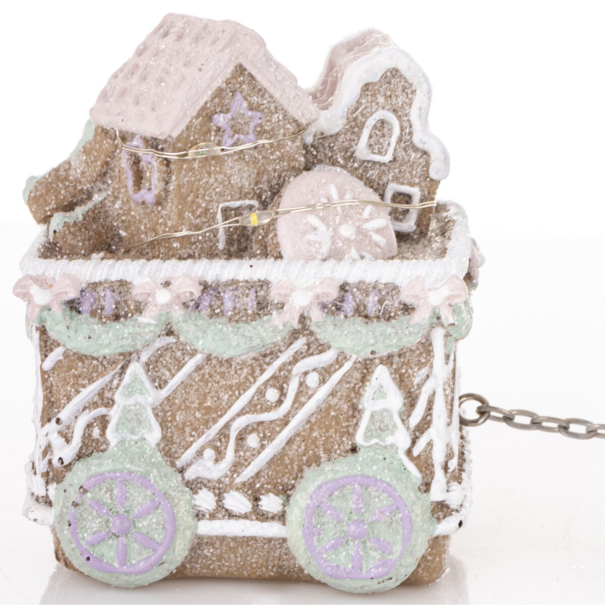 Dekoracja - pociąg piernikowy LED 13x29,5x7 cm TRENATEK