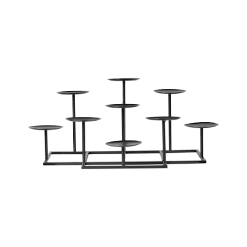 Świecznik LAMEGO Metal 23 cm Czarny