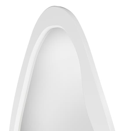 Lustro wiszące nieregularne 180x80 cm białe