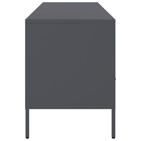 vidaXL Szafka pod telewizor, antracytowa, 100,5x39x50,5 cm, stalowa