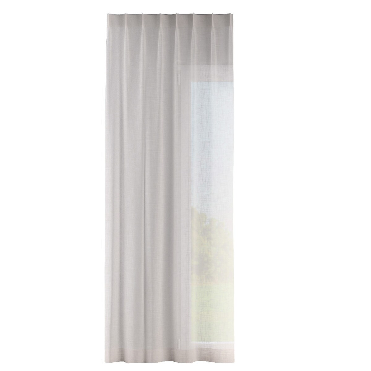 Zasłona na haczykach flex pojedynczych 130x260 beżowy