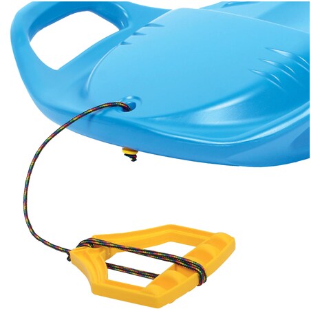 Sanki Na Śnieg Ślizg Jabłuszko Jabłko Ślizgacz Z Linką Uchwytami Dla Dzieci 58 Cm