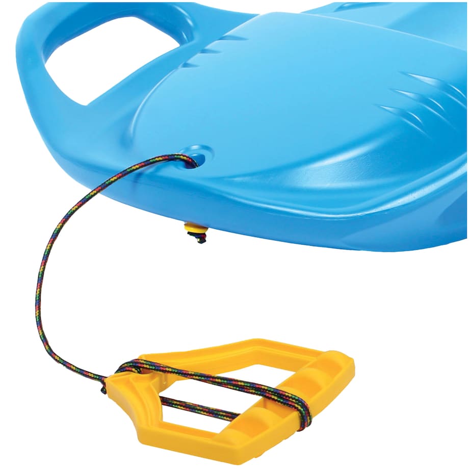 Sanki Na Śnieg Ślizg Jabłuszko Jabłko Ślizgacz Z Linką Uchwytami Dla Dzieci 58 Cm