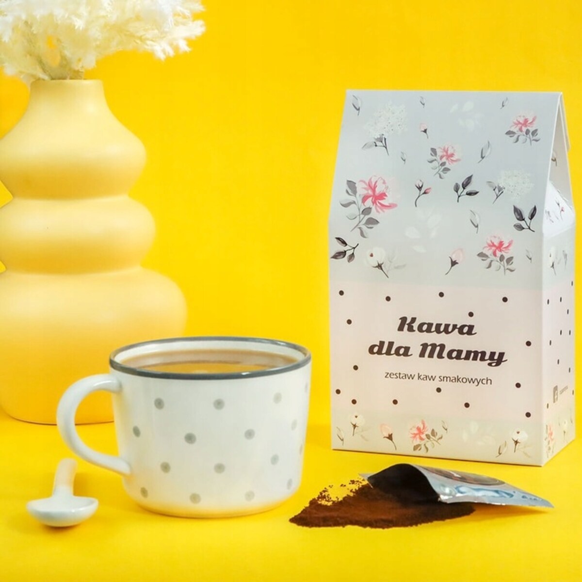 ZESTAW PREZENTOWY UPOMINKOWY NA DZIEŃ MATKI URODZINY DLA MAMY TEŚCIOWEJ - MIX 10 RÓŻNYCH KAW SMAKOWYCH DESEROWYCH MIELONYCH ARABICA