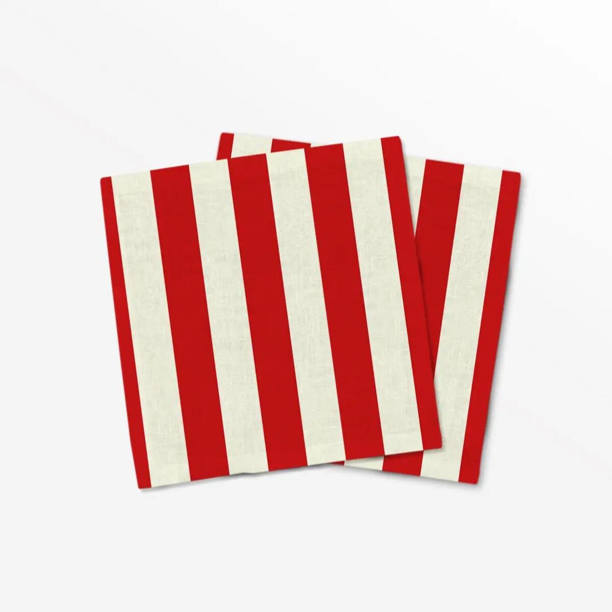 Serwetki świąteczne - klasyczne czerwone pasy (2szt.)