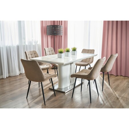 2 X Krzesło Do Jadalni Kuchni Salonu Do Jadalni Kuchni Stołu Zestaw Komplet Misty Beżowe