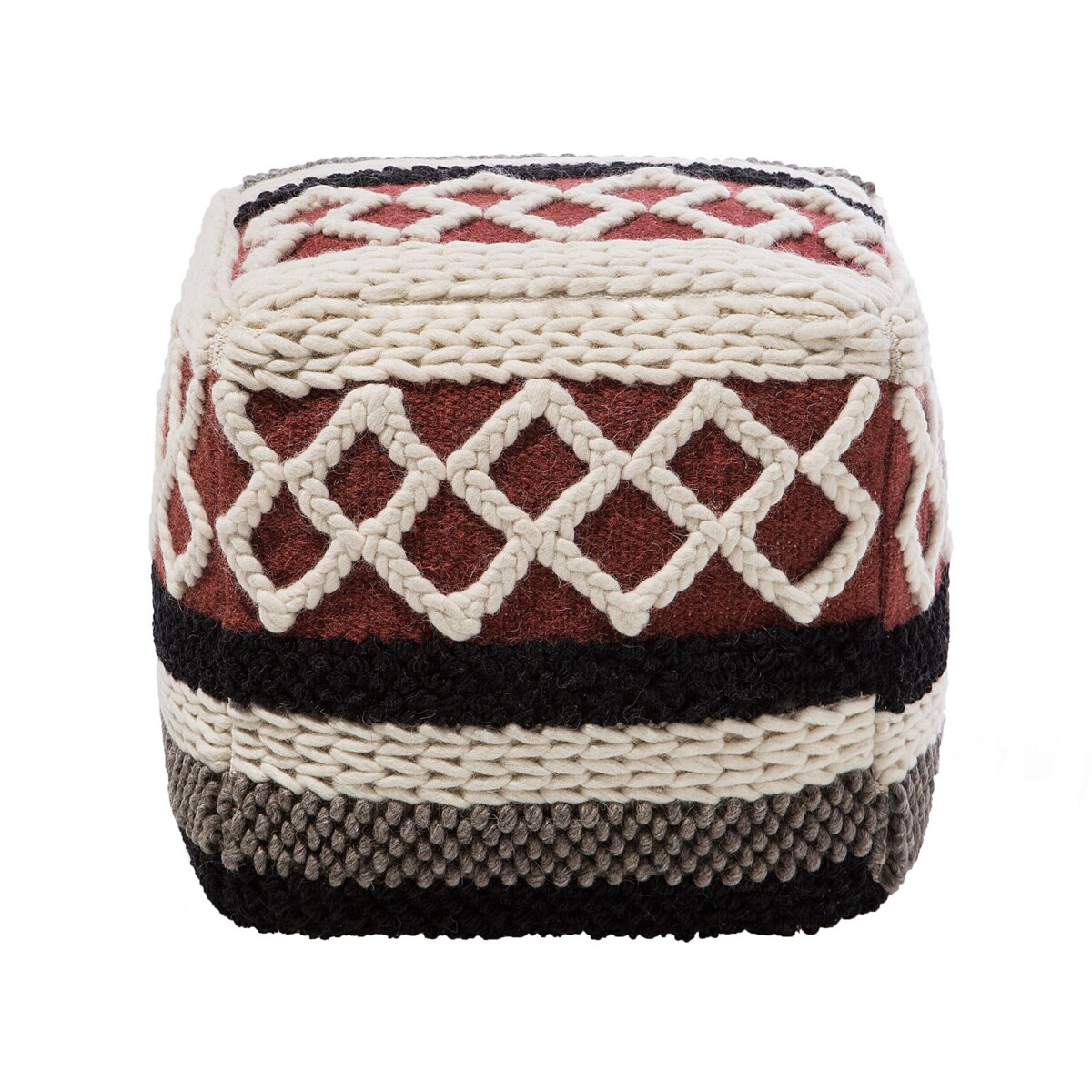 Puf 48 x 48 x 42 cm wielokolorowy SAGAR