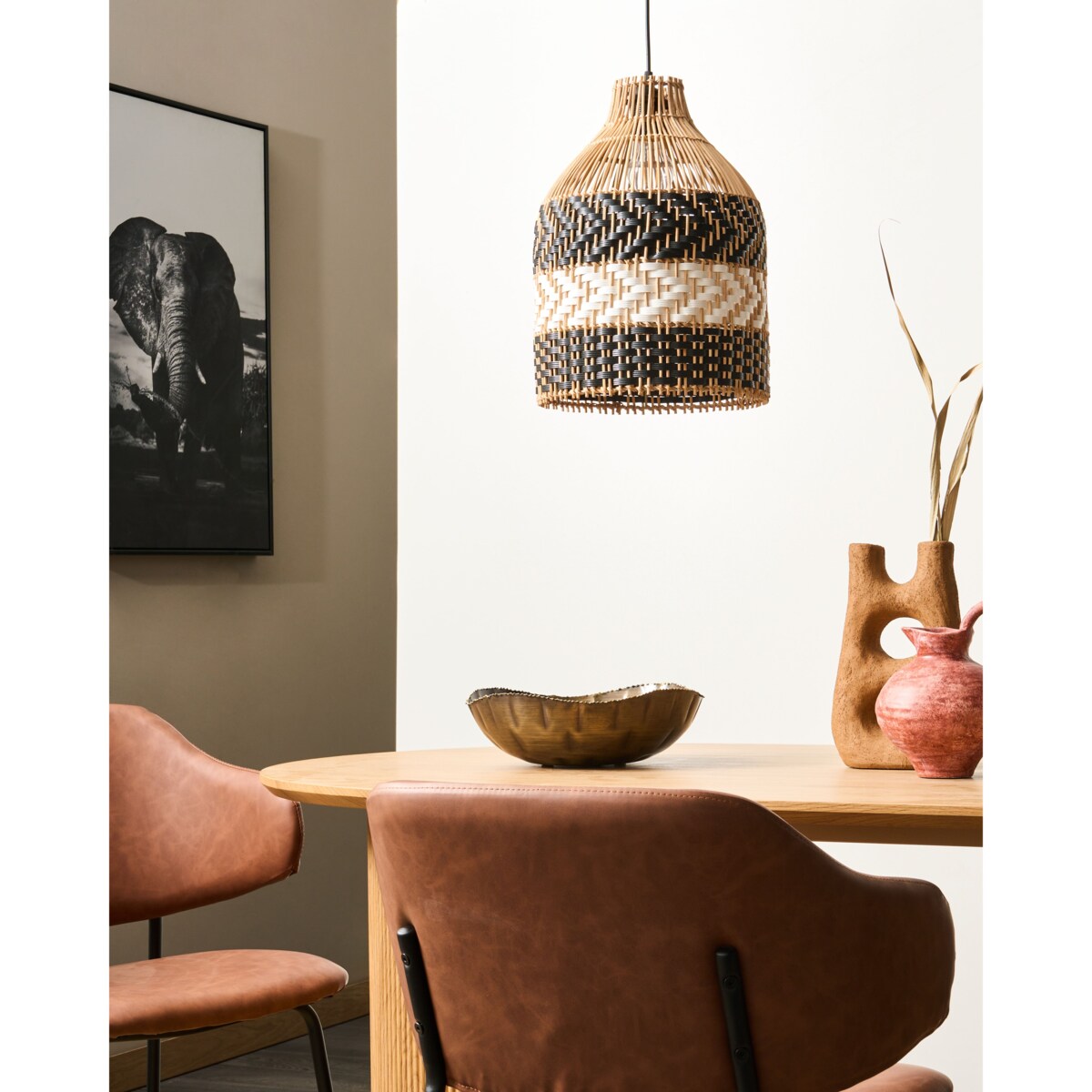 Lampa wisząca TURABO Rattan Kolorowy