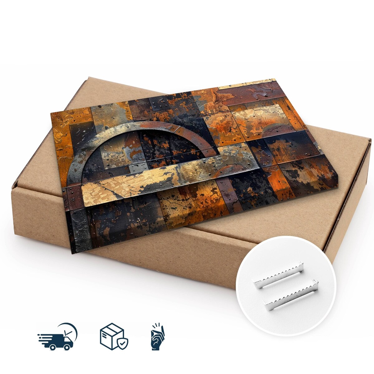 Obraz Ścienny Do Sypialni Salonu Abstrakcja Nowoczesne Ornamenty 120x80cm