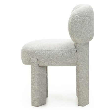 Krzesło tapicerowane LAGOTTO beżowoszare 78x52x59,5 cm