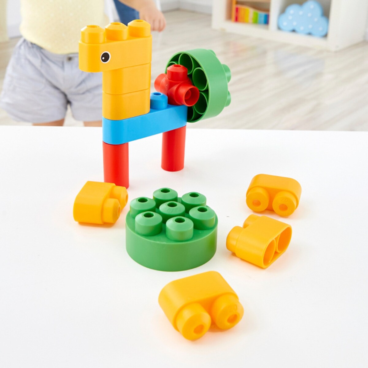 Miękkie Klocki Konstrukcyjne Ptaki i Zwierzęta 13 el. 18m+ PolyM