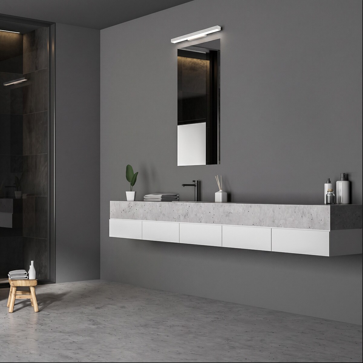 Kinkiet Light Prestige Aqua biały LED CCT 3000K/4000K/6000K (regulowana) 1 szt.