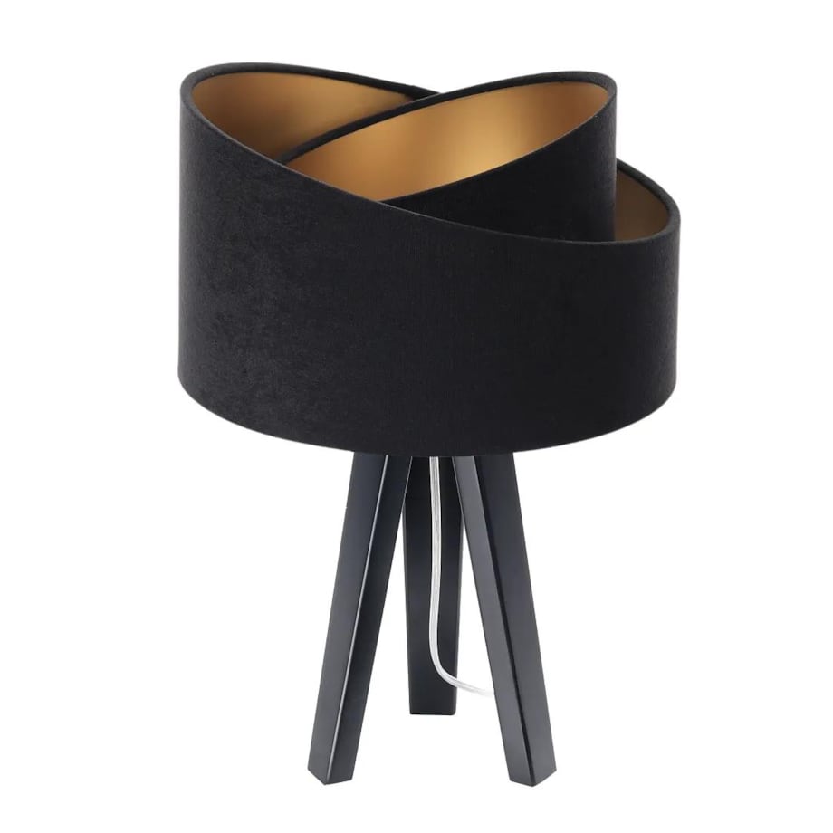 Lampa stołowa GEMSTONE czarna/złota/czarna