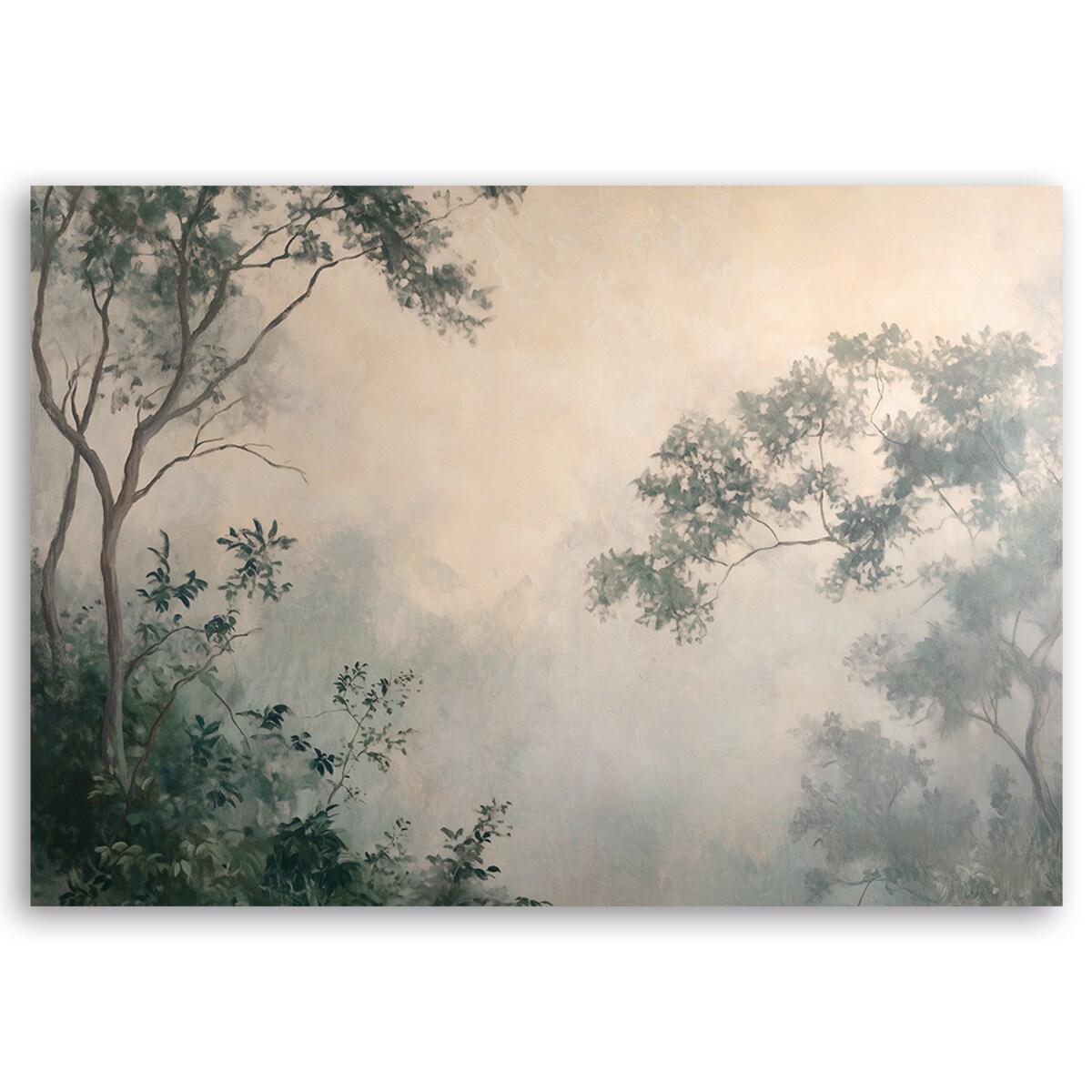 Feeby Obraz na płótnie, Mgła w lesie 90x60