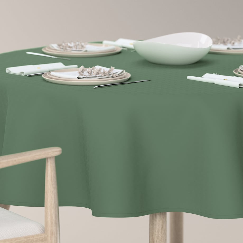 Obrus okrągły 160 x 160 cm zielony