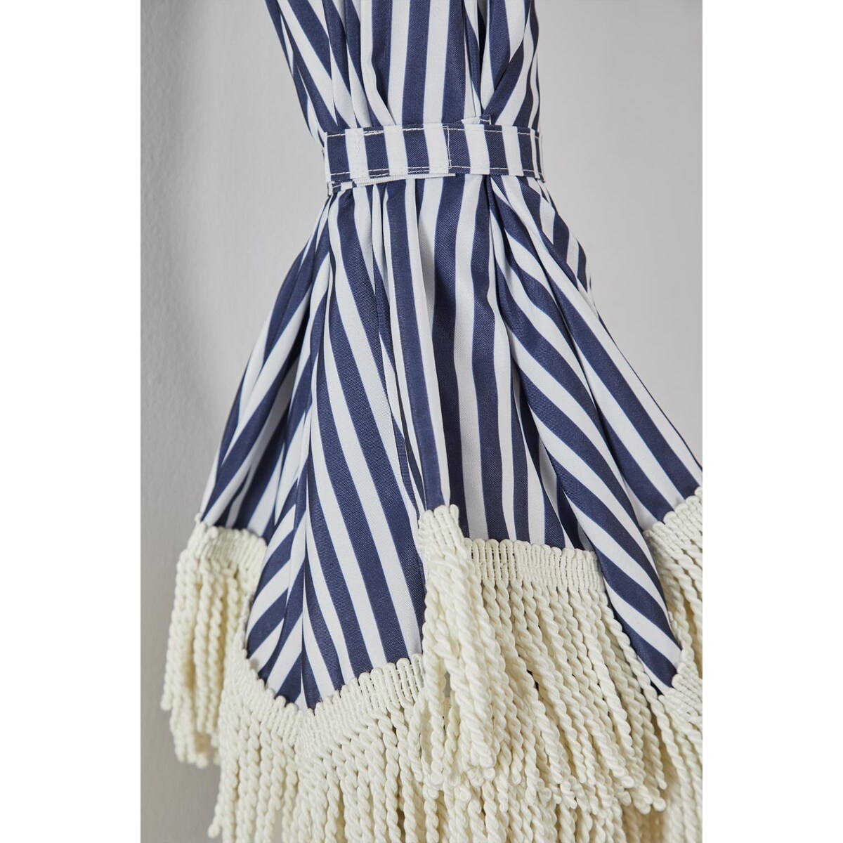 Parasol ogrodowy retro biało-granatowy Mika Ø175 cm