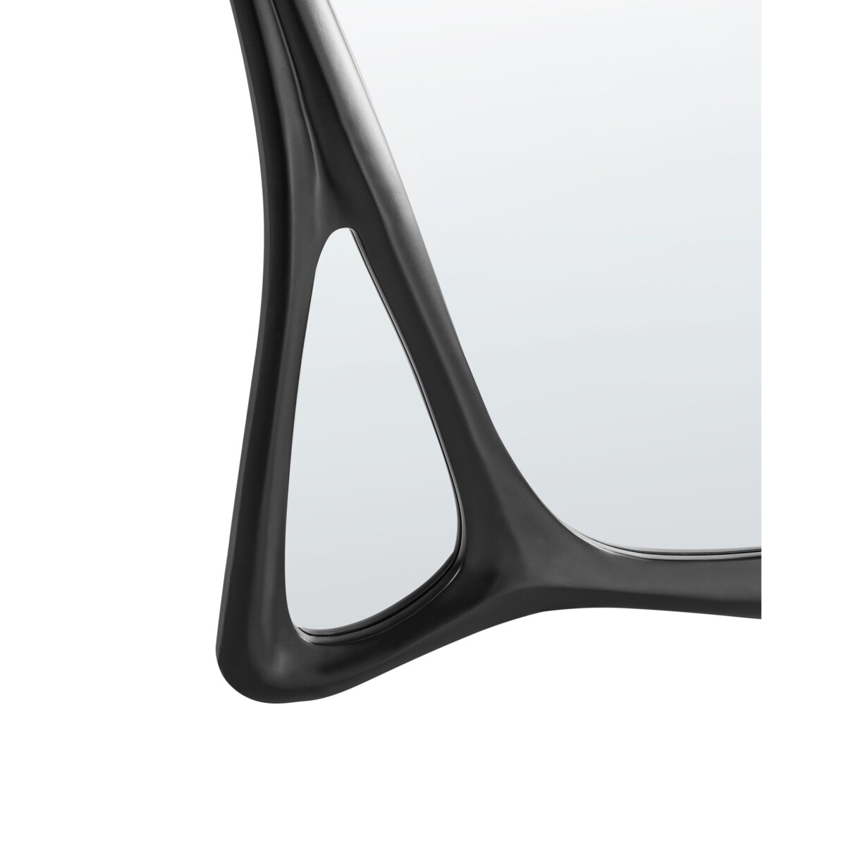 Lustro ścienne LANESTER 70 cm 100 cm Czarny