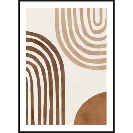 Poster Story, Plakat, Obraz - Brązowy Łuk No1, wymiary 50 x 70 cm