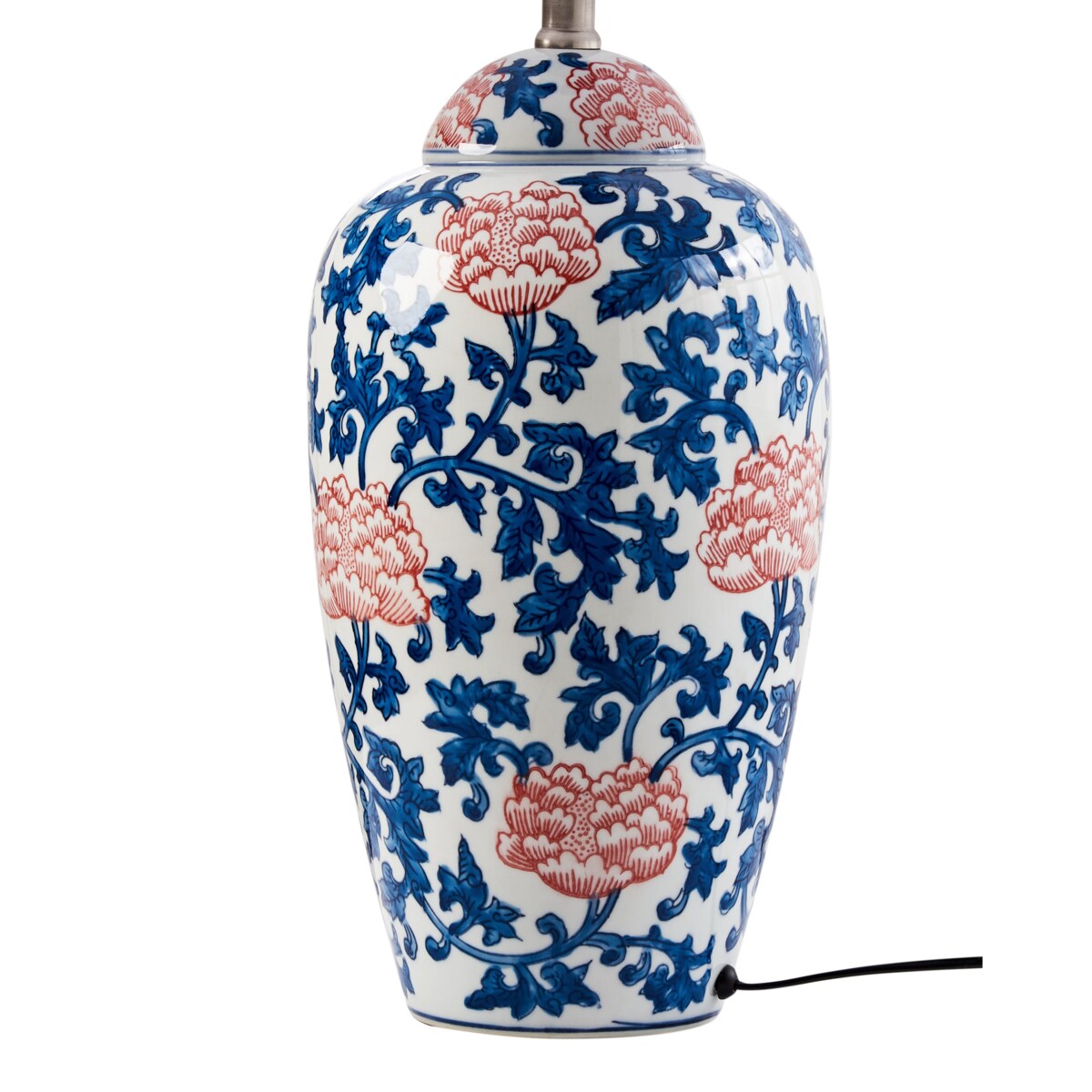 Lampa stołowa VERUSA Porcelana Biały/ niebieski