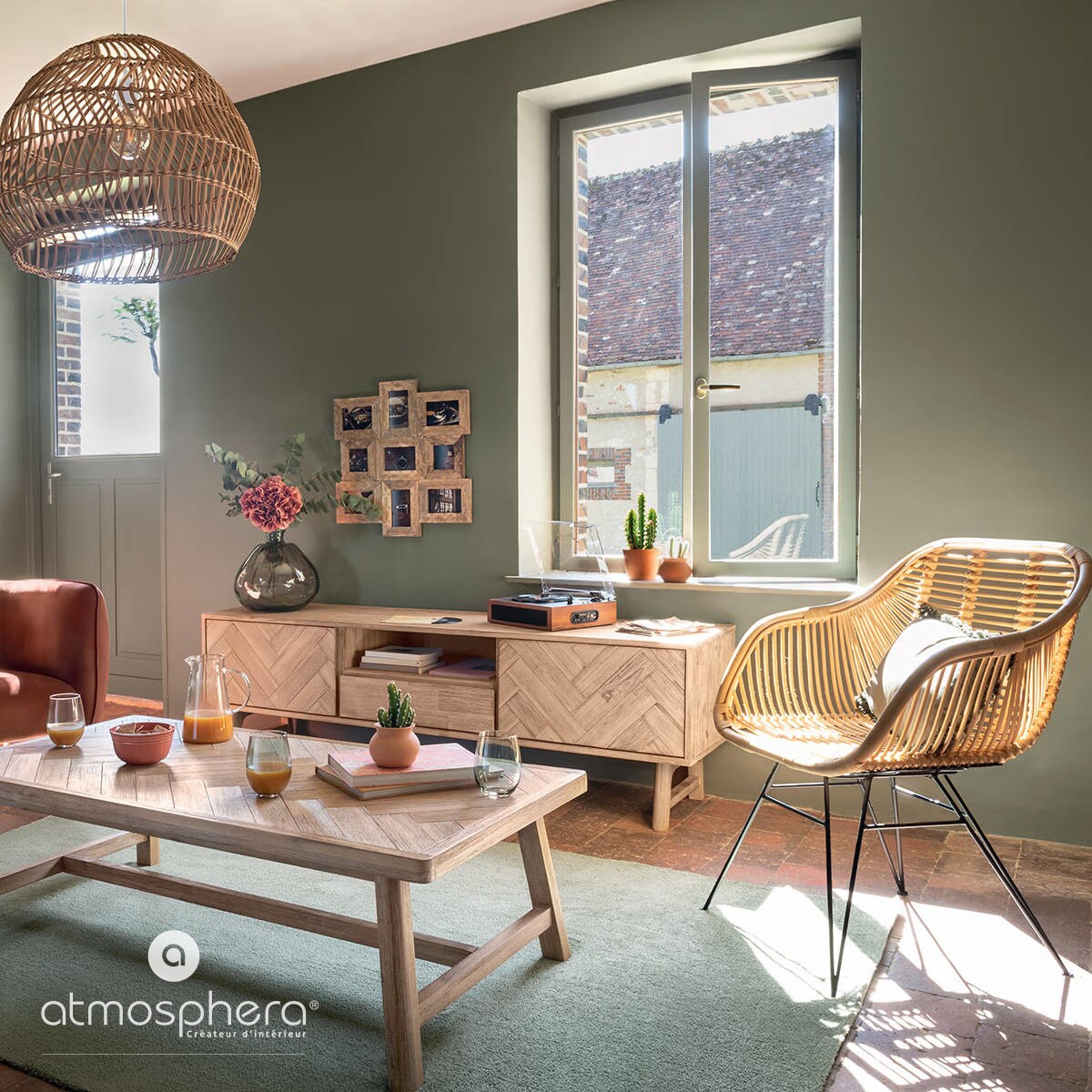 Fotel rattanowy do salonu KOETA