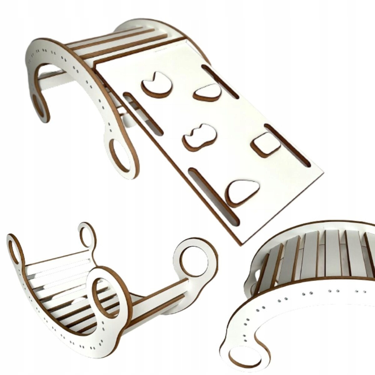 Bujak Montessori DREWNIANY + Zjeżdżalnia + Ścianka CERTYFIKOWANE