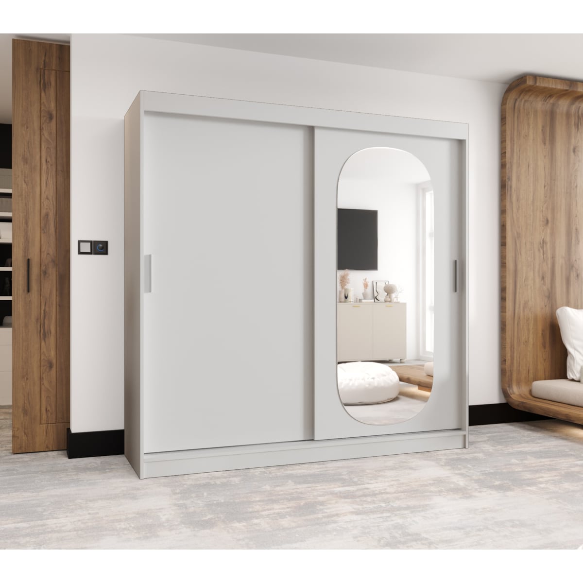 Szafa przesuwna ROYAL 200 biały