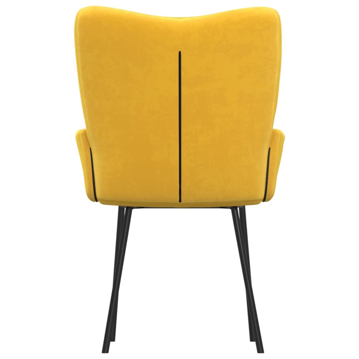 vidaXL Krzesła stołowe, 2 szt., żółte, obite aksamitem