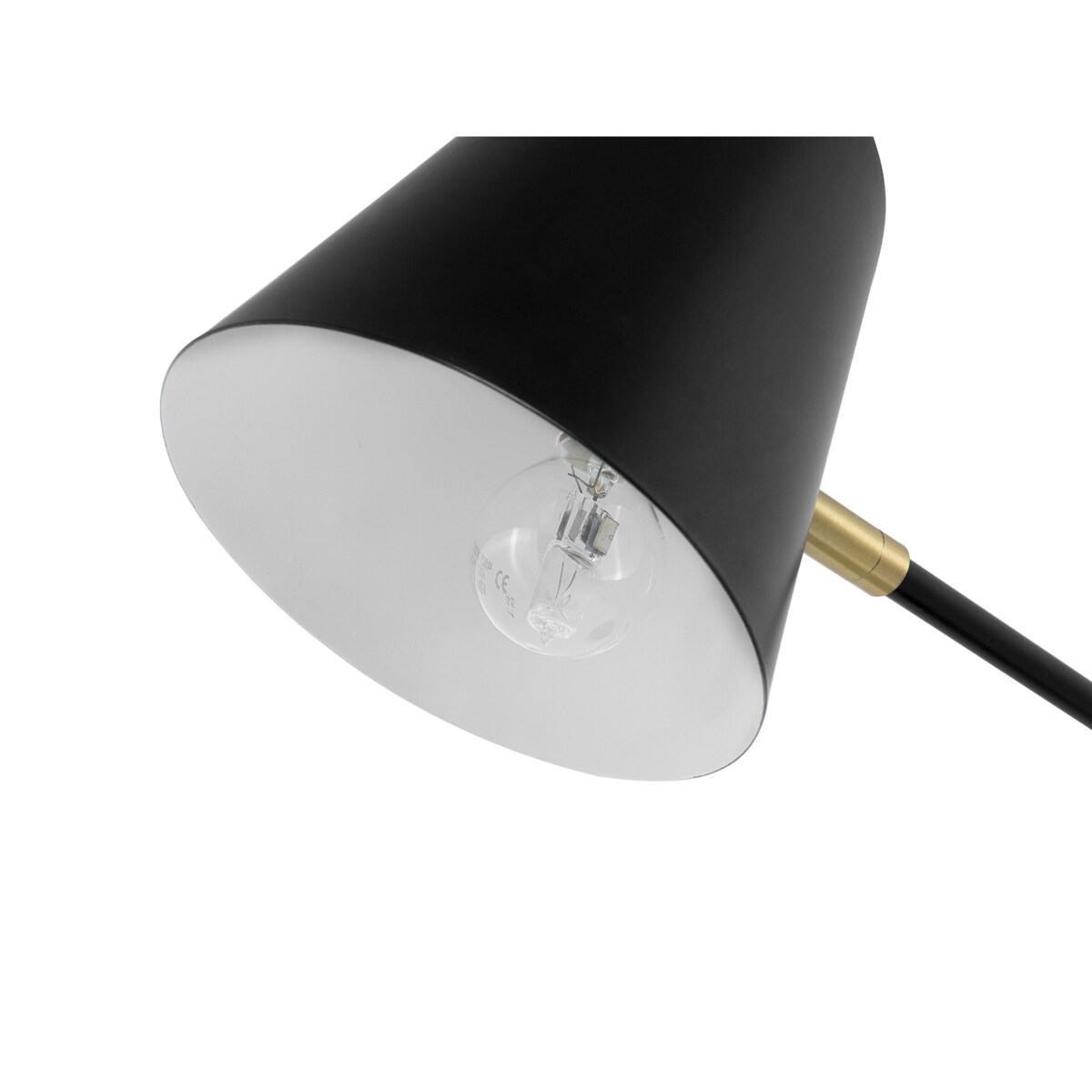 Lampa biurkowa regulowana metalowa czarna HORTON