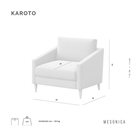 Karoto fotel Granatowy